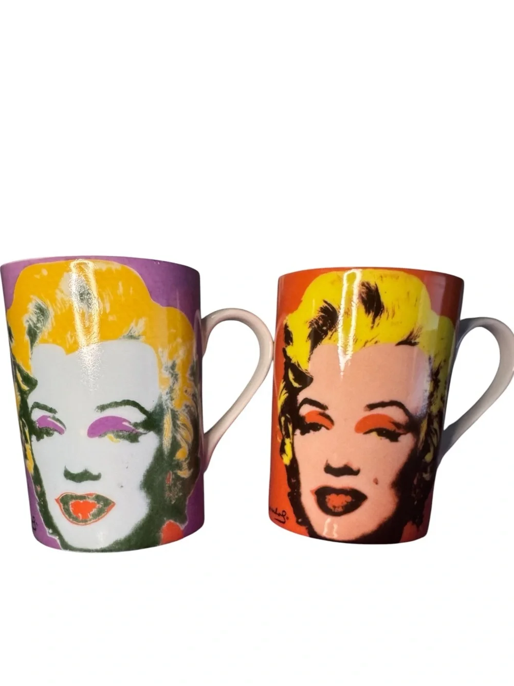 Andy Warhol Marilyn Monroe Pop Art Mug Set, originally released 1997 Block China